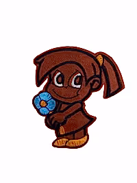 Kahverengi Kız Çocuğu Figürlü Arma/Yama