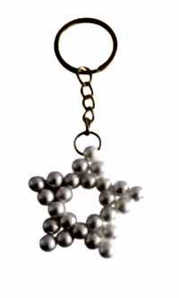 İncili Yıldızlı Çanta/ Anahtarlık Süs