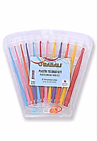 Yabalı Plastik Tığ Örgü Seti 12'li